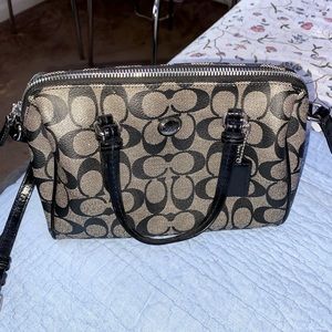 Grey and Black Crossbody Purse